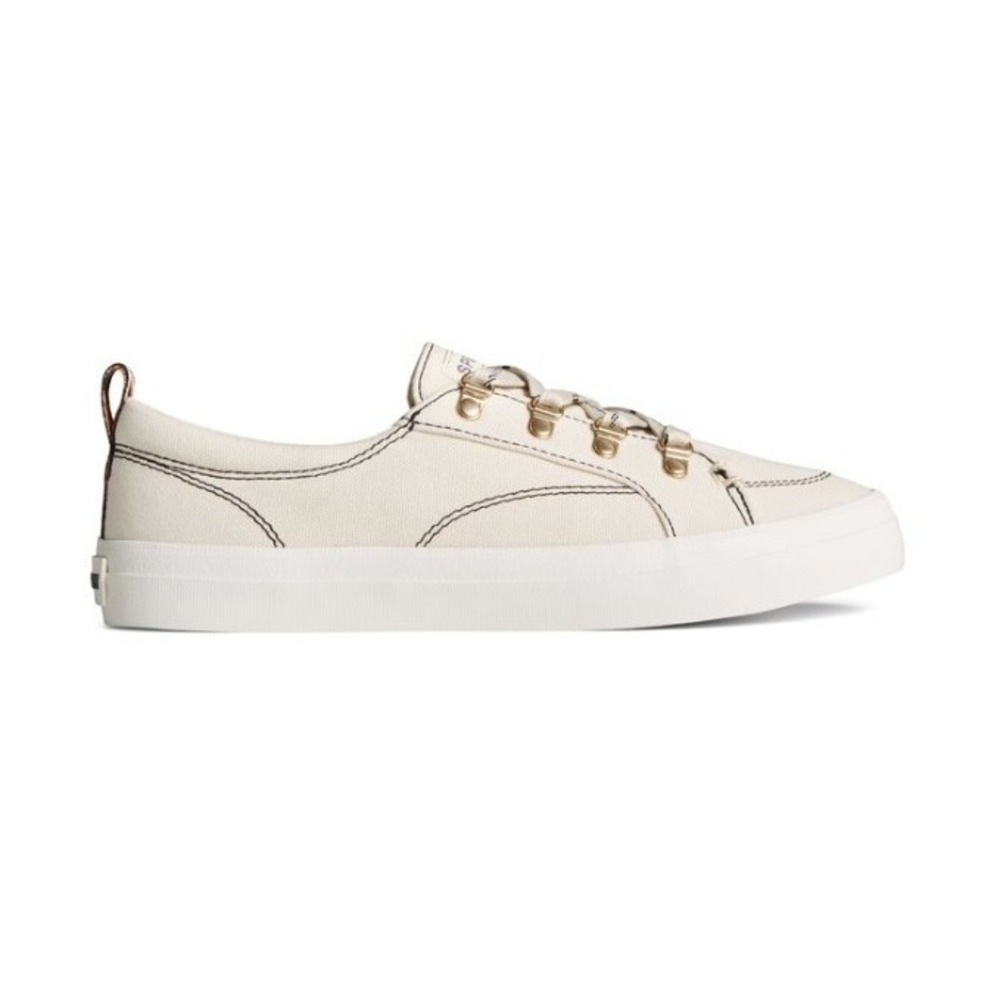 Sperry Crest Vibe Womens Off White Sneakers Casual Shoes Size 6 Wide‎ STS89589